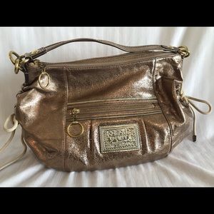 Coach metallic gold Poppy Jazzy hobo purse